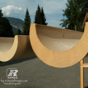 Holzdachrinnen Fichte großes Format | Preis pro: 4m, 5m, 6m