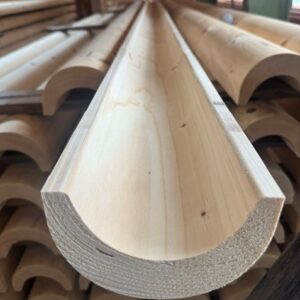 Holzdachrinnen Premium-Produkt, gefräst! Fichte kleines Format | Preis pro: 4m, 5m, 6m