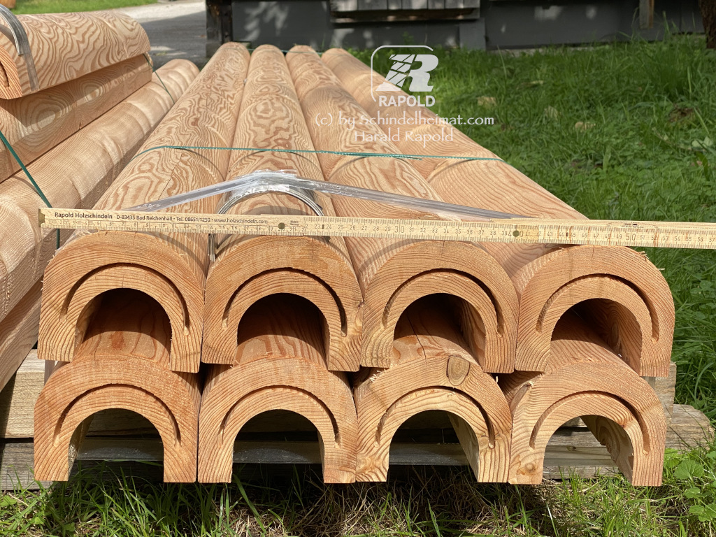 Holzdachrinnen Lärche kleines Format | Preis pro 1 lfm: – Bild 4