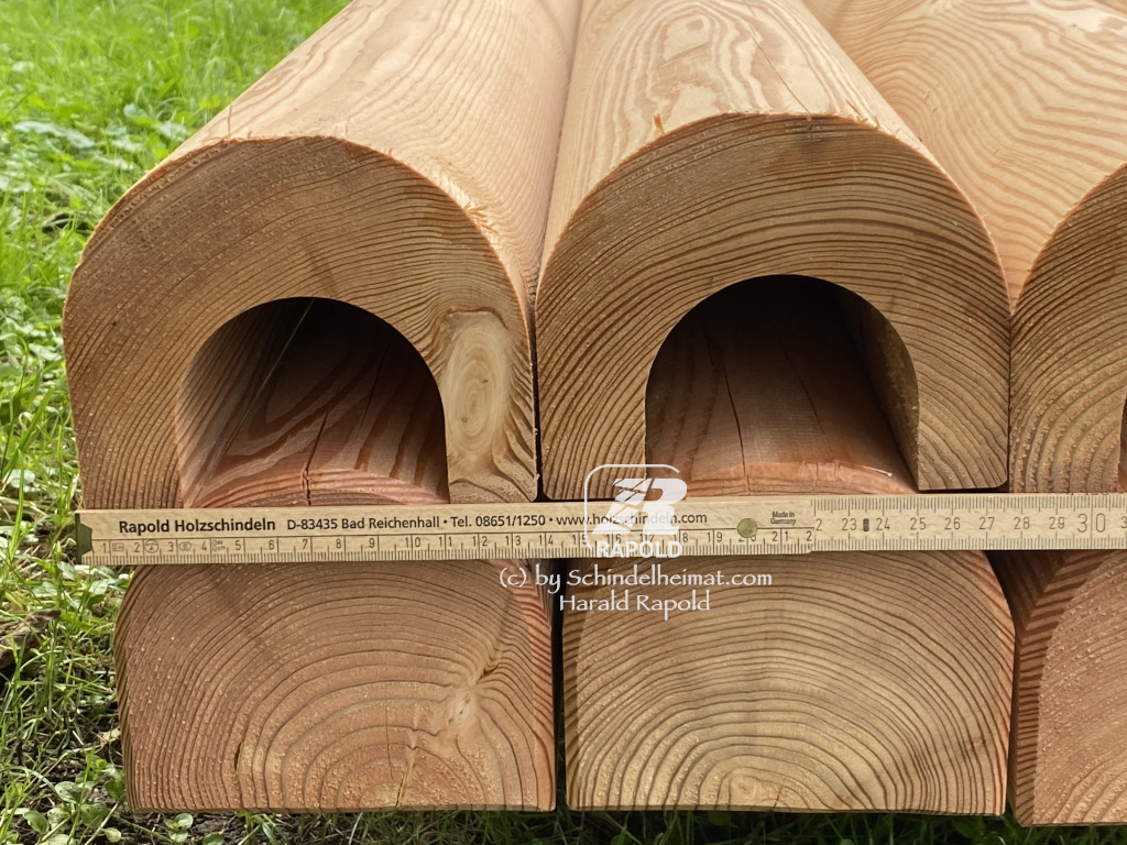 Holzdachrinnen Lärche kleines Format | Preis pro 1 lfm: – Bild 5
