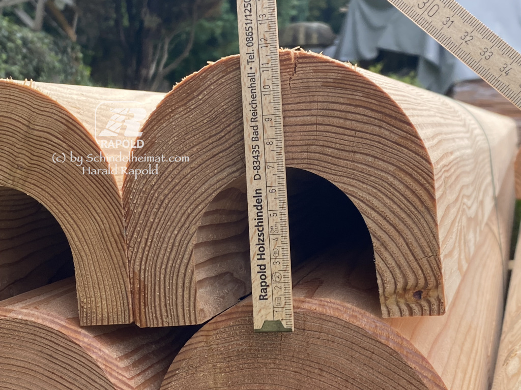 Holzdachrinnen Lärche kleines Format | Preis pro 1 lfm: – Bild 6