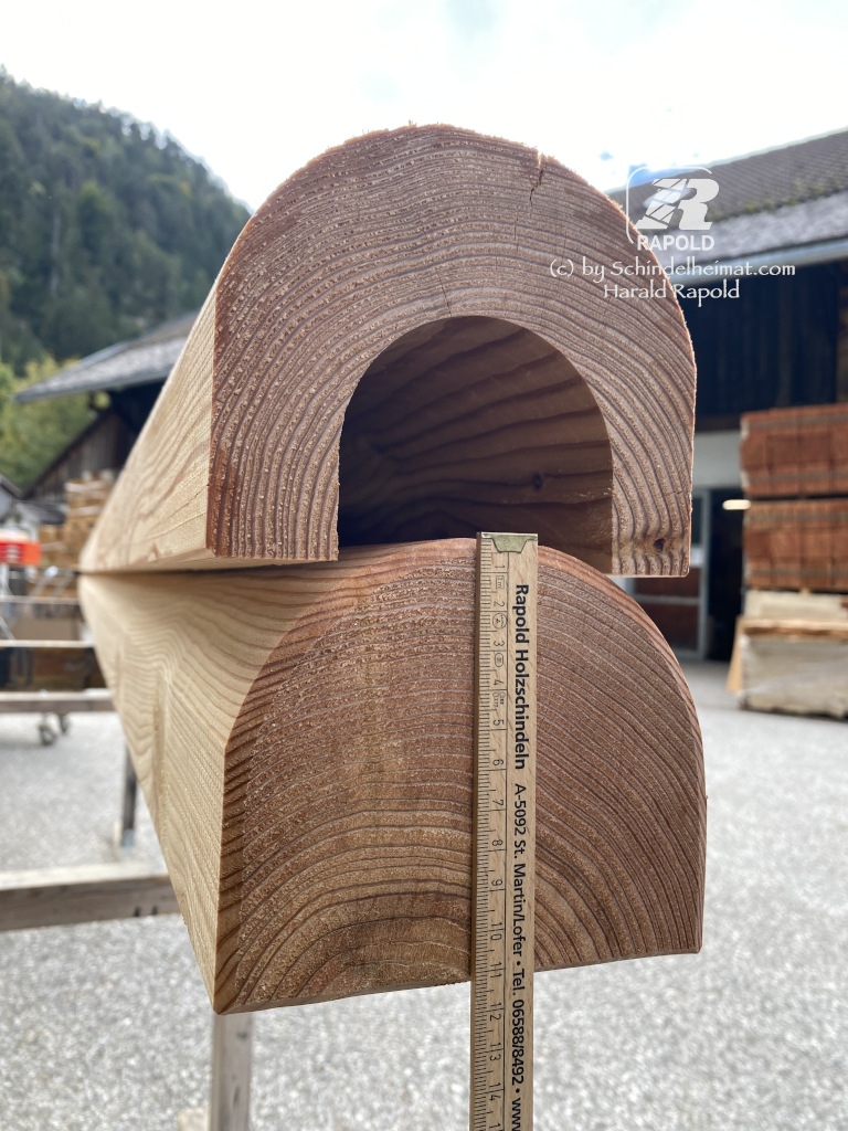 Holzdachrinnen Lärche kleines Format | Preis pro 1 lfm: – Bild 3