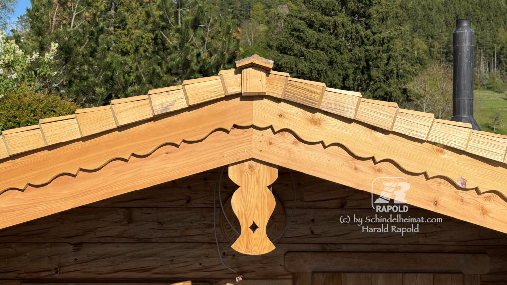 Alaska-Zedernschindeln gespalten "Landhaus-Schindeln" | 45 cm lang (Dach). – Bild 15