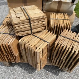 RESTPOSTEN TOP-SCHNÄPPCHEN! Eichenschindeln gespalten | 25 und 30 cm lang in 13-15mm Dicke