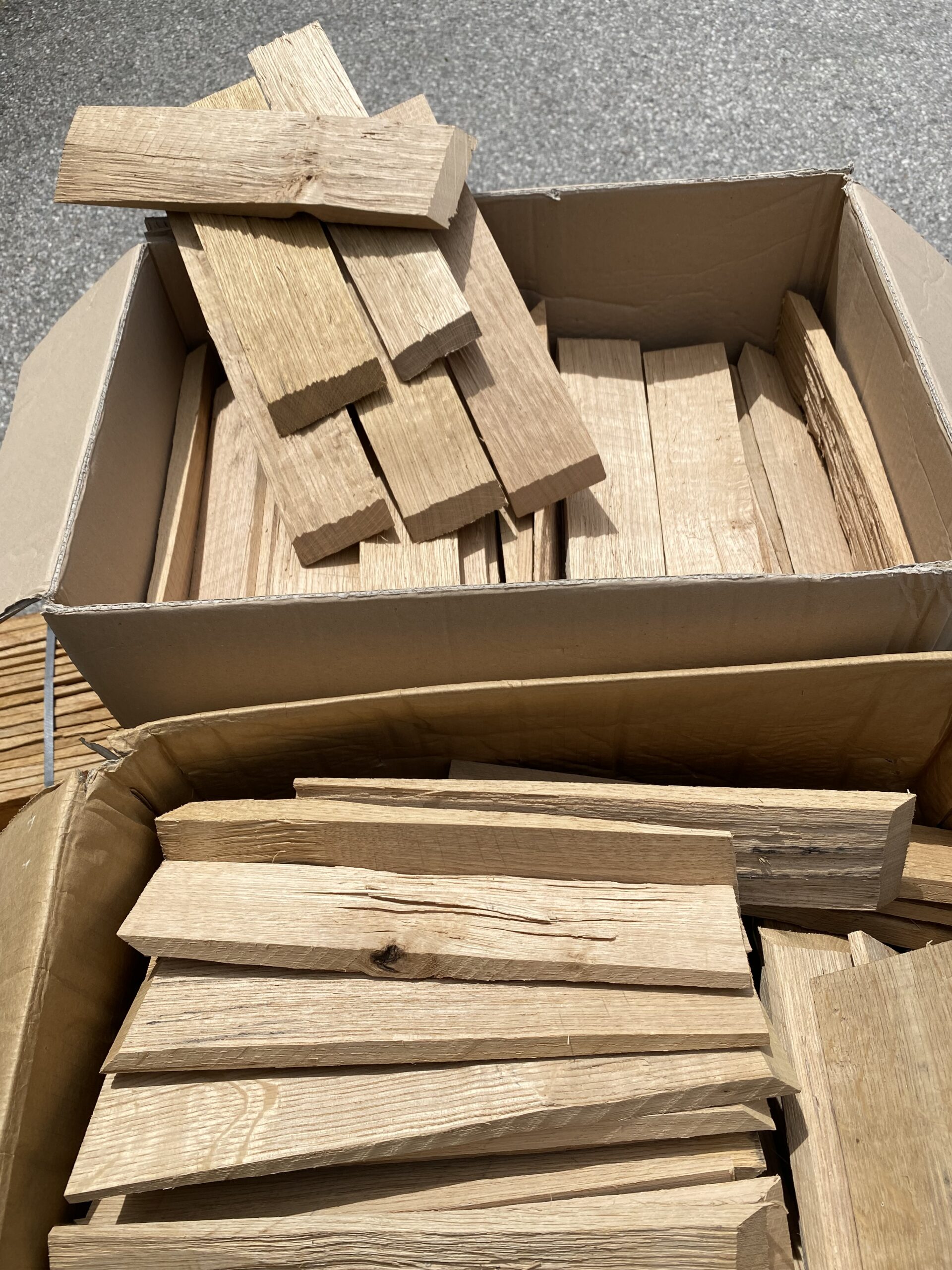 RESTPOSTEN TOP-SCHNÄPPCHEN! Eichenschindeln gespalten | 31 cm lang schmale Breiten von 6 bis 7cm – Bild 3
