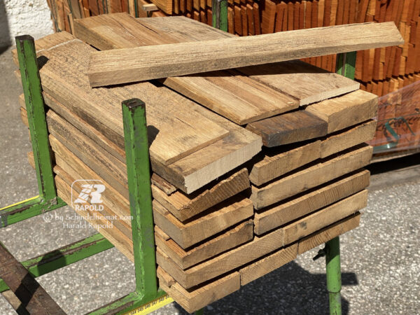 Eichenschindeln gespalten "Landhaus-Schindel" | 40 cm lang (Wand / Dach). – Bild 2
