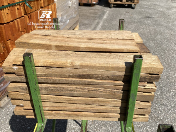 Eichenschindeln gespalten "Landhaus-Schindel" | 40 cm lang (Wand / Dach). – Bild 3