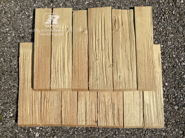 Robinienschindeln gespalten | 40 cm lang (Wand). – Bild 5