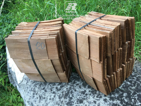 gebogen-gespaltene Zedernschindeln | 20 cm lang für besondere Einsatzzwecke. – Bild 3