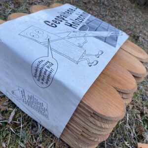 Lärchenschindeln gespalten segment-rund | ca. 7x30 cm. 106 Stück/Bund