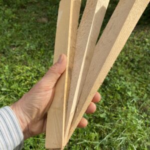 Holzkeile Fichte | 30 x 4 cm. Keilform ca. 30mm / 2mm. 100-Stück-Preis: